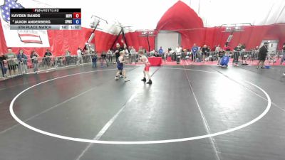 88 lbs 5th Place Match - Kayden Rands, Michigan Premier vs Jaxon Anderberg, Saint Peter Wrestling Club