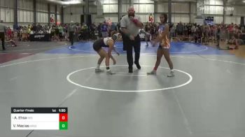 109 lbs Quarterfinal - Amara Ehsa, Red Venom vs Victoria Macias, Greg Gomez Trained