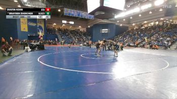 190 lbs Cons. Round 6 - Dustin Kohn, Mountain View vs Brayden Zuercher, Nazareth