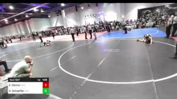 90 lbs Quarterfinal - Evian Garcia, Oakdale vs Kale Schaeffer, Ruis Wr Ac