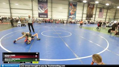 88 lbs Rd# 8- 12:30pm Saturday Final Pool - Noah Ford, PA Blue vs Rocco Esposito, Minion Black