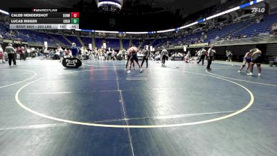 250 lbs Quarterfinal - Caleb Hendershot, Curwensville vs Lucas Risser, Coudersport