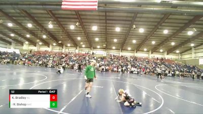 52 lbs Quarterfinal - Ryder Bishop, Aviator Wrestling Club vs Kai Bradley, Westlake