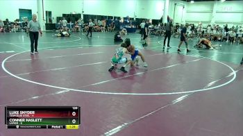 120 lbs Round 2 (10 Team) - Luke Snyder, Team Blue Steel vs Conner Haslett, Lapeer