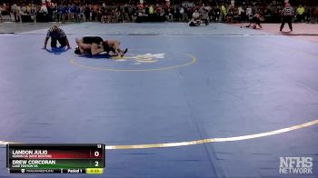 D2-138 lbs Cons. Round 1 - Landon Julio, Huron HS (New Boston) vs Drew Corcoran, Lake Fenton HS