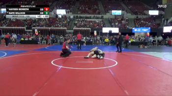 130 lbs Semifinal - Hayden Berreth, Havre Wrestling Club vs Rafe Willson, Miles City Wrestling Club