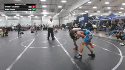 126 lbs Round 5 (10 Team) - Kymah Gummow, Savage WA Black vs Mike Barry, CTWHALE Green