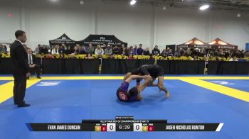 Jaden Nicholas Bunton vs Evan James Duncan 2026 Pan IBJJF Jiu-Jitsu No-Gi Championship