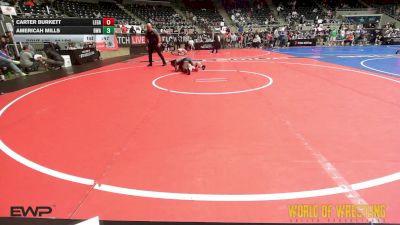 90 lbs Consi Of 8 #2 - Carter Burkett, Legacy Dragons vs Americah Mills, Roundtree Wrestling Academy