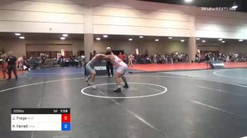 220 lbs Final - Jonathan Fraga, Southwest Miami High School Wrestling vs Parker Ferrell, Virginia Elite Wrestling Club