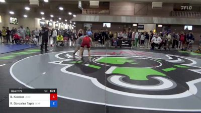 51 kg Rnd Of 64 - Brett Kiecker, JARO Wrestling Academy vs Rigoberto Gonzalez Tapia, Scappoose High School Wrestling