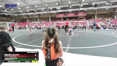 70 lbs Quarterfinal - Melody Alcala, Mission Wrestling vs Hadleigh Ray, Lawrence Elite