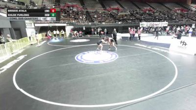 135 lbs Cons. Sub-quarters - Briseis Ayala, Los Bandidos Wrestling Club vs Khloe Furlong, Selma High School Wrestling