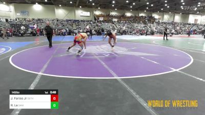 145 lbs Semifinal - Jose Farias Jr, Dethrone vs Ruben Le, Daniel Cormier Wrestling Academy