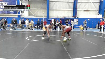 184 lbs Cons. Round 2 - Nicholas Baccala, Western New England vs Juan Rodriguez, Rhode Island College