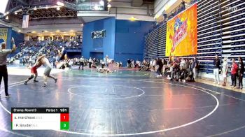 215 lbs Champ. Round 3 - Peter Snyder, Blair Academy vs Salvatore Marchese, Delsea