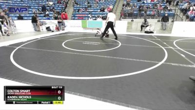 49 lbs Cons. Round 2 - Colton Smart, Salina Wrestling Club vs Kaden Nichols, Clearwater Youth