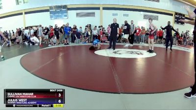 120 lbs Cons. Round 3 - Sullivan Mahar, Carmel USA Wrestling Club vs Julius West, Warren Wrestling Academy