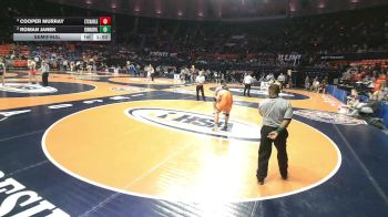 3A 215 lbs Semifinal - Cooper Murray, St. Charles (East) vs Roman Janek, Edwardsville (H.S.)