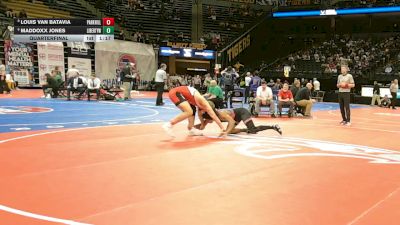 215 Class 4 lbs Quarterfinal - Maddoxx Jones, Liberty (Wentzville) vs Louis Van Batavia, Park Hill