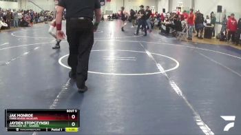 116 lbs Champ. Round 2 - Jak Monroe, Three Rivers Wildcats vs Jayden Stopczynski, Marauder WC - Warren