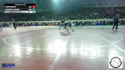 160 lbs Consi Of 32 #2 - Aiden Bruce, Keystone Kids Wrestling Club vs Jameson Ladwig, Hennessey Eagles Jr High