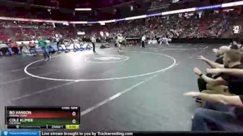D3-170 lbs Cons. Semi - Bo Hanson, Mineral Point vs Cole Klimek, Coleman