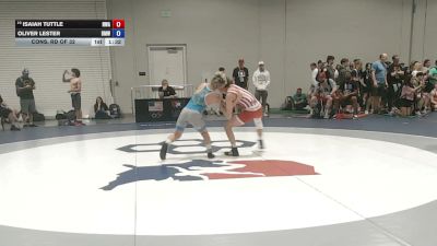 55 kg Cons. Rd Of 32 - Isaiah Tuttle, Nebraska Wrestling Academy vs Oliver Lester, Beast Mode Wrestling