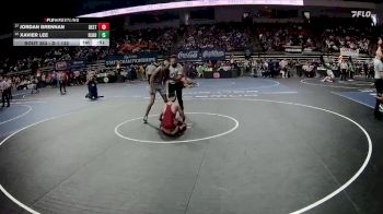 D 1 132 lbs Cons. Round 1 - Xavier Lee, H.L. Bourgeois vs Jordan Brennan, Destrehan