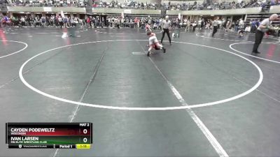 91 lbs Cons. Round 3 - Ivan Larsen, MN Elite Wrestling Club vs Cayden Podeweltz, Wisconsin