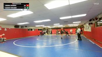 100 lbs Champ. Round 3 - Alexis Toscano, Lincoln vs Sienna Romero, Corona