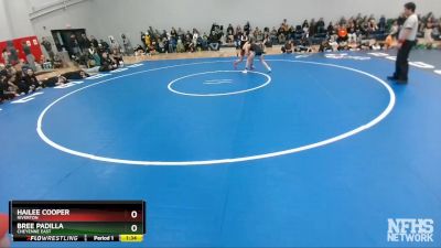 100 lbs Semifinal - Bree Padilla, Cheyenne East vs Hailee Cooper, Riverton