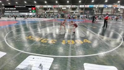 65 lbs Cons. Round 1 - Karter Curtiss, Montana Disciples vs Ellie Keeler, Watford City Wolves