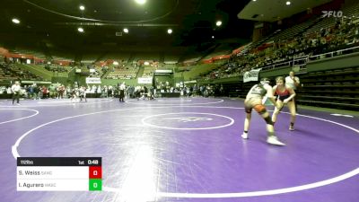 112 lbs Consi Of 8 #2 - Sadey Weiss, Sanger vs Irais Agurero, Wasco