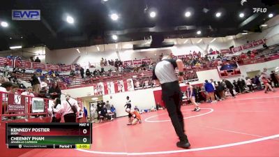 100 lbs Quarterfinal - Cheenny Pham, Amarillo Caprock vs Kennedy Postier, BIXBY