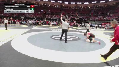 144 lbs Cons. Sub-quarters - Kolten Mellon, Wadsworth vs Sam Like, Little Miami