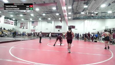 215 lbs Quarterfinal - Zach Phillips, Killingly vs Malachi Fowler, Windham