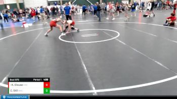 120-128 lbs 1st Place Match - Keeghan Clouse, Sutherland Youth Wrestling vs Carter Still, Midwest Destroyers Wrestling C