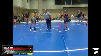 85 lbs Round 2 (6 Team) - Collin Kirk, TNAAU vs Maksim Crain, East TN Bomb Squad