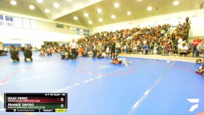 56 lbs 1st Place Match - Frankie Dinoso, Rancho Bernardo Wrestling Club vs Isaac Perez, Savage House Wrestling Club