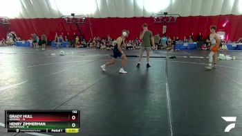 132 lbs Round 2 (16 Team) - Grady Hull, Geneseo vs Henry Zimmerman, Watertown