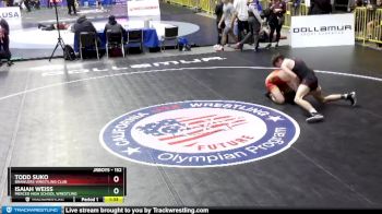 152 lbs Champ. Round 1 - Todd Suko, Brawlers Wrestling Club vs Isaiah Weiss, Merced High School Wrestling