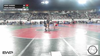 118 lbs Consi Of 32 #2 - Henry Sanders, Bixby vs Kaleb Proctor, Henryetta Knights Wrestling Club