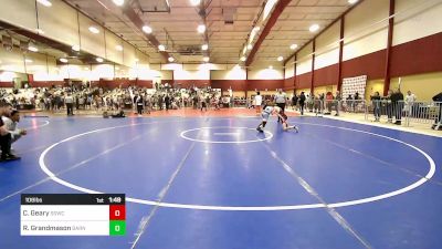 106 lbs Final - Conlan Geary, South Shore Elite Wrestling Club vs Reid Grandmason, Smittys Barn