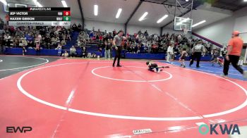 49 lbs Quarterfinal - Jep Victor, Vinita Kids Wrestling vs Haxen Gibson, Wolfpak Wrestling