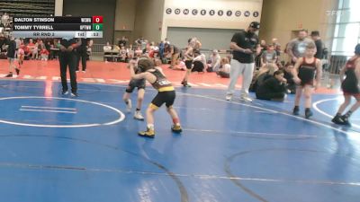 56 lbs Rr Rnd 3 - Dalton Stinson, Wrecking Crew Wrestling Academy - K3 vs Tommy Tyrrell, Upper Township - K3