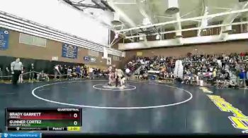 132 lbs Quarterfinal - Brady Garrett, Fernley vs Gunner Cortez, Pahrump Valley