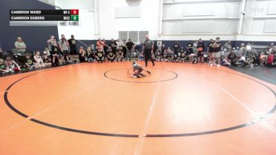 45 lbs Semifinal - Cameron Ward, WV Cryptids - YTH vs Cameron Egbers, Wisco Boyz - YTH