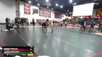 285 lbs 7th Place Match - Darren Berukhim, Beverly Hills vs George Rosales, Adelanto