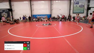 95 lbs Semifinal - Kooper Deputy, Meatballs vs Brady Genard, Mat Assassins Black